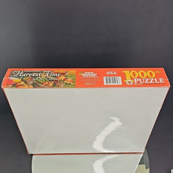 Rare White Mountain Puzzles Harvest Time 1000 Piece Jigsaw Puzzle 9115 SEALED US - Picture 4 of 10